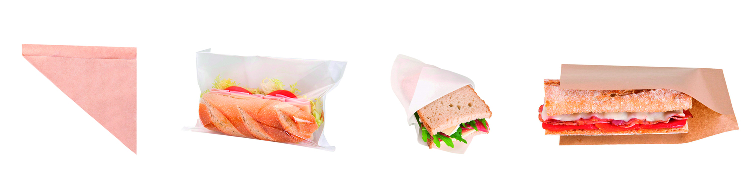 bolsas de papel para sandwiches y alimentos personalizadas