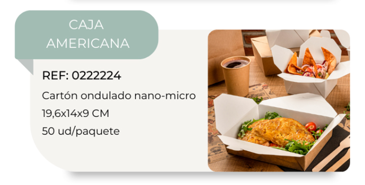 cajas americanas multifuncion menus para domicilio