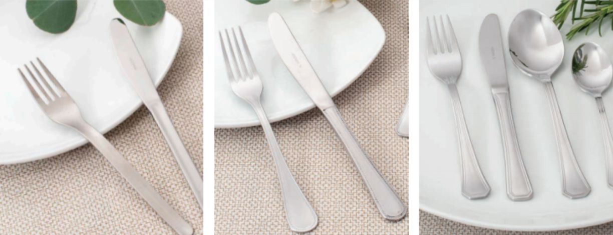 cubiertos restaurantes profeisonales tenedor cuchara cuchillo cucharilla